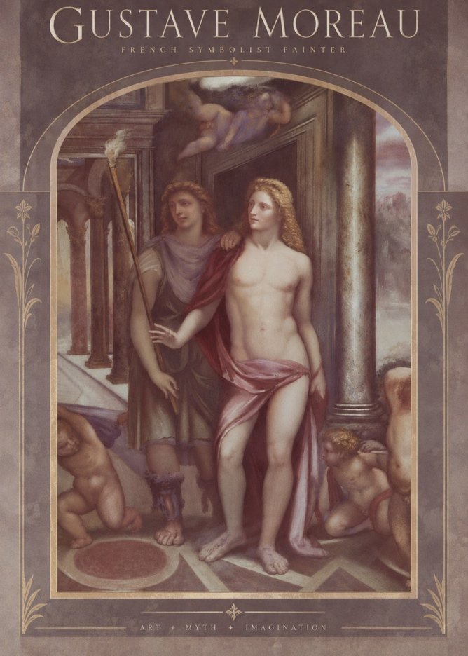 Gustave Moreau Youth No6 - Poszter
