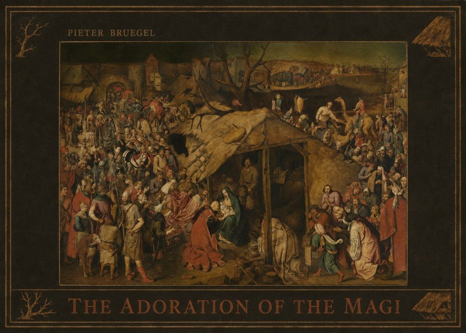 Pieter Bruegel The Adoration of the Magi No2 - Poszter