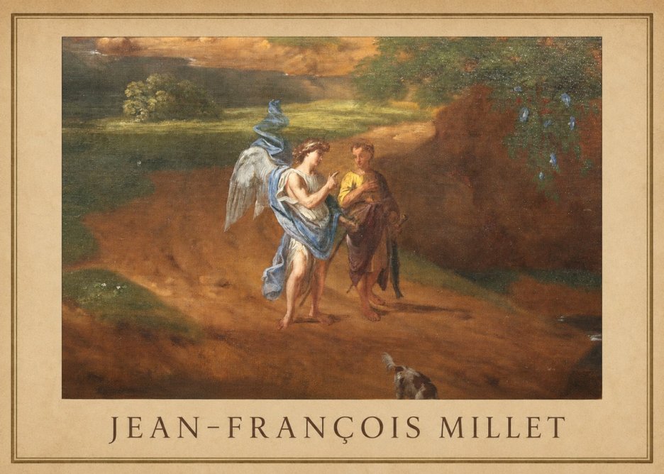 Jean-François Millet Tobias and the Angel No1 - Poszter