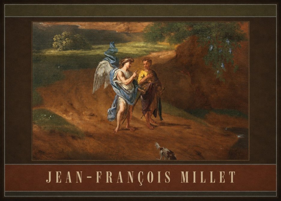 Jean-François Millet Tobias and the Angel No4 - Poszter