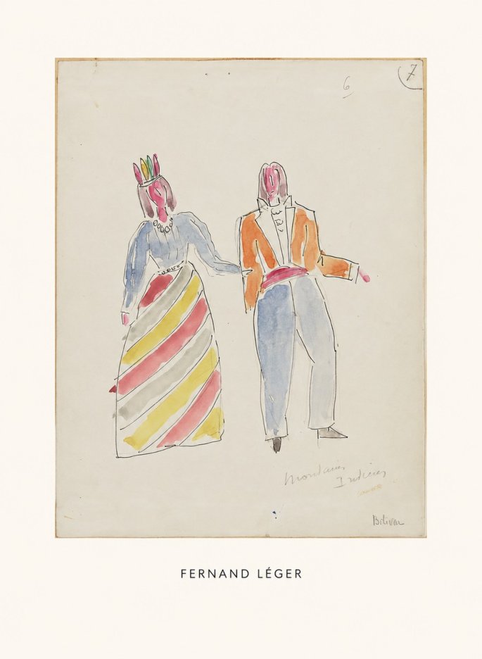 Fernand Léger Montagnes Indiennes No6 - Poszter
