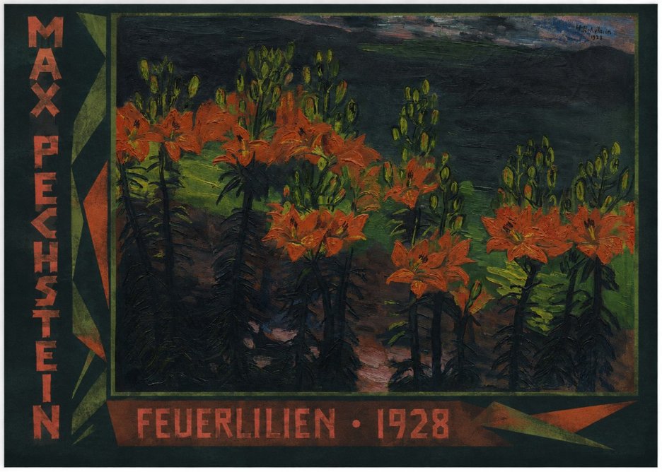 Max Pechstein Feuerlilien No2 - Poszter