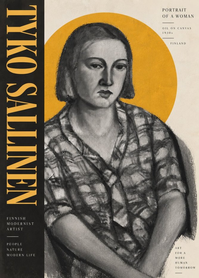 Tyko Sallinen Portrait of a Woman I No5 - Poszter