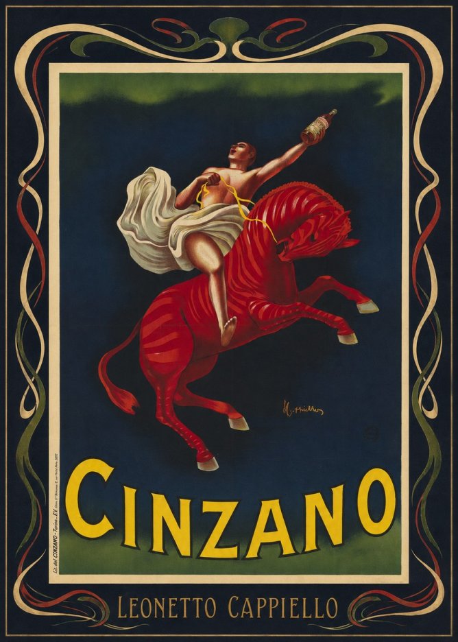 Leonetto Cappiello Cinzano No5 - Poszter