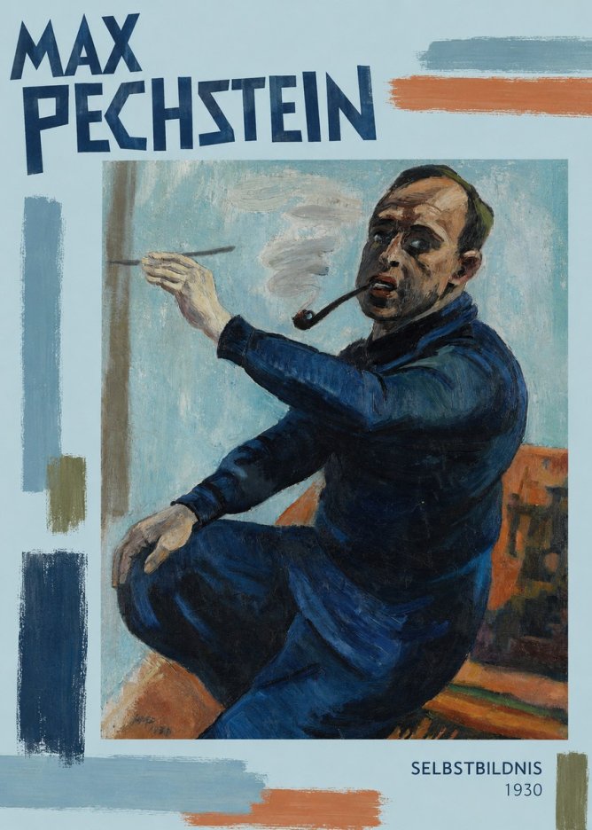 Max Pechstein Selbstbildnis No3 - Poszter