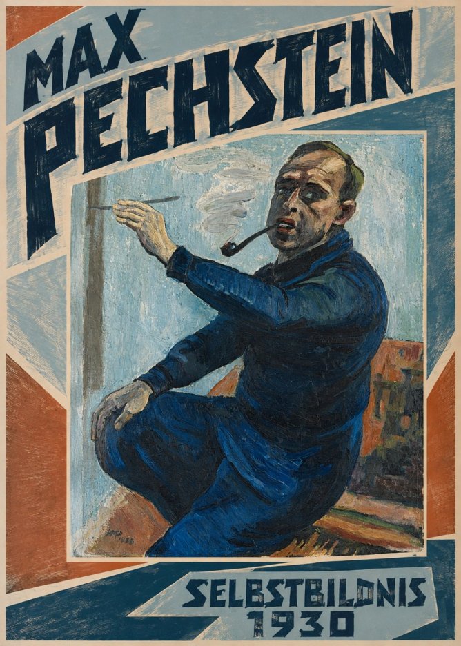 Max Pechstein Selbstbildnis No5 - Poszter