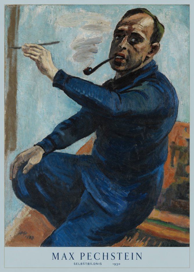 Max Pechstein Selbstbildnis No6 - Poszter