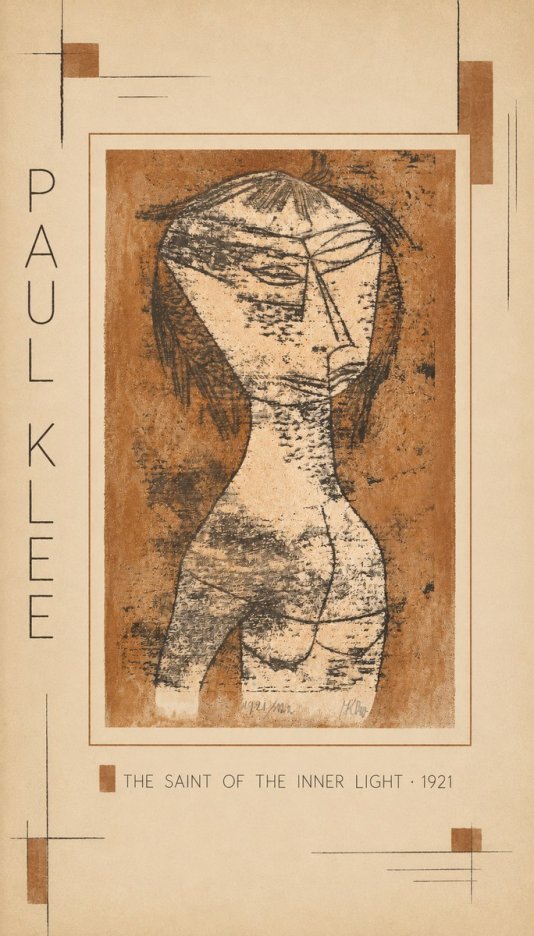 Paul Klee The Saint of the Inner Light No3 - Poszter