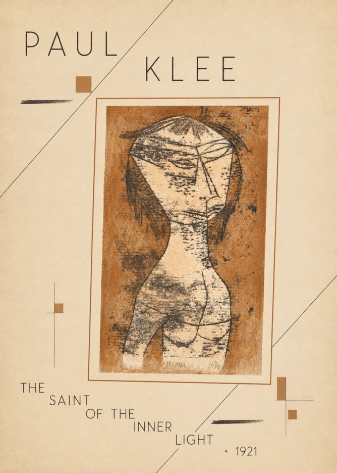 Paul Klee The Saint of the Inner Light No4 - Poszter