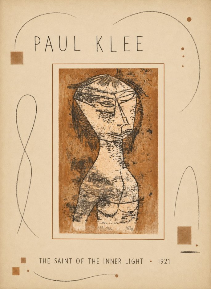 Paul Klee The Saint of the Inner Light No5 - Poszter