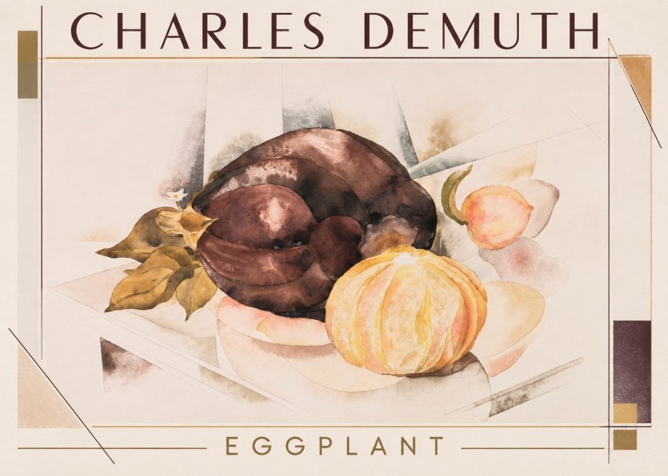 Charles Demuth Eggplant No1 - Poszter