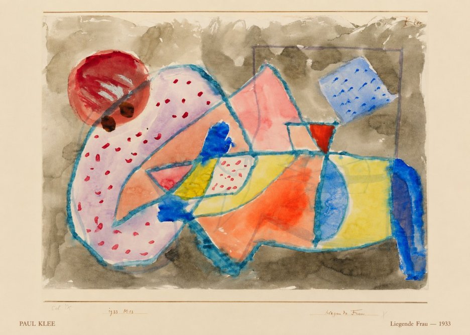 Paul Klee Liegende Frau - 1933 No5 - Poszter