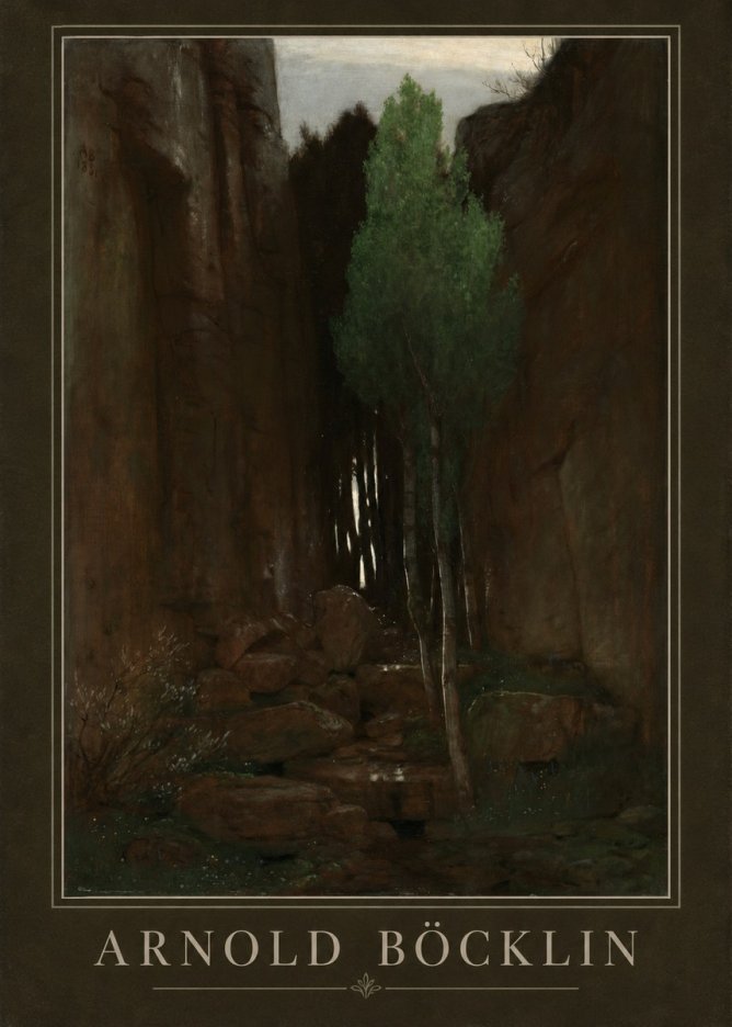 Arnold Böcklin Sacred Grove II No1 - Poszter