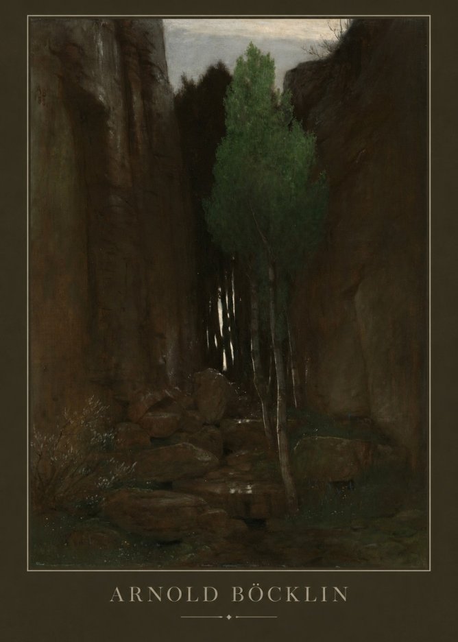 Arnold Böcklin Sacred Grove II No3 - Poszter