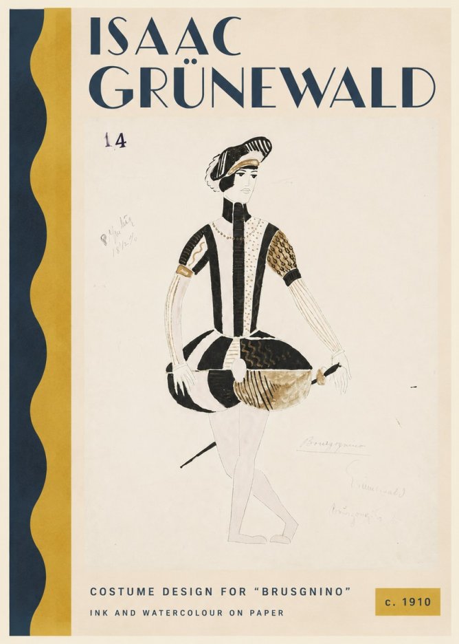 Isaac Grünewald Costume Design IX No3 - Poszter