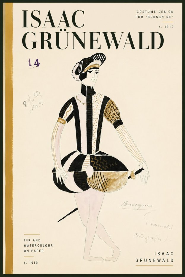 Isaac Grünewald Costume Design IX No4 - Poszter