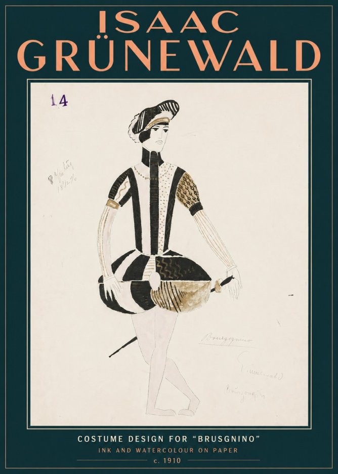 Isaac Grünewald Costume Design IX No5 - Poszter