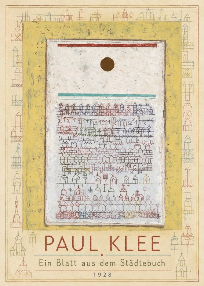 Paul Klee Ein Blatt Aus Dem Städtebuch No1 - Poszter