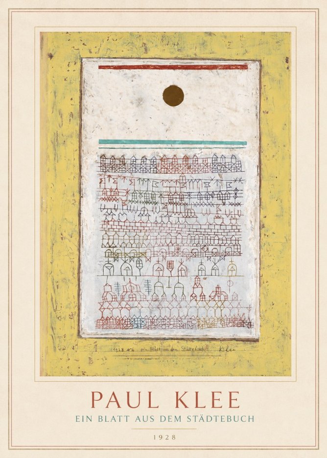 Paul Klee Ein Blatt Aus Dem Städtebuch No5 - Poszter