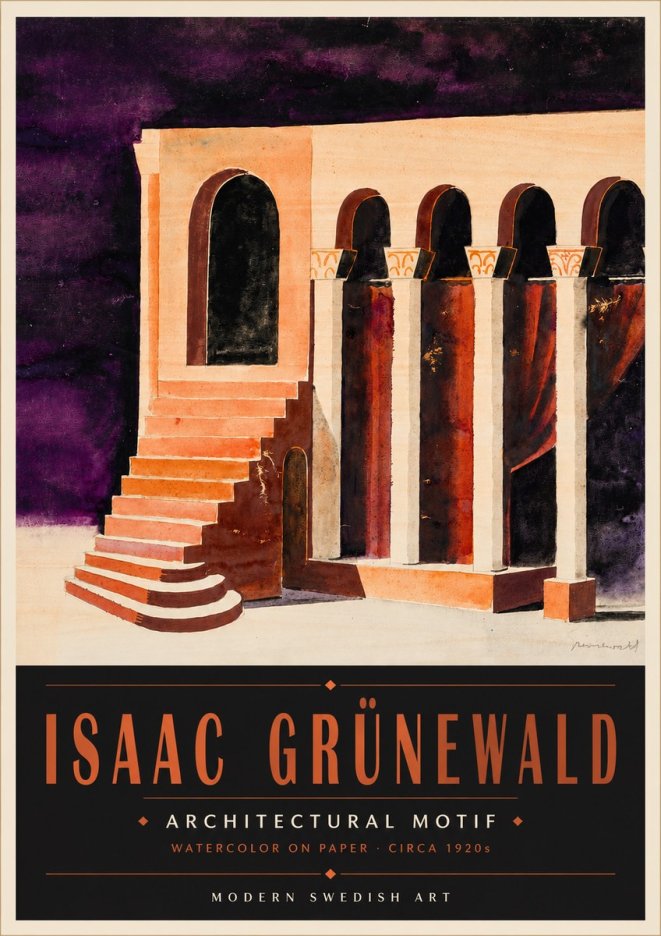 Isaac Grünewald Architectural Motif I No5 - Poszter
