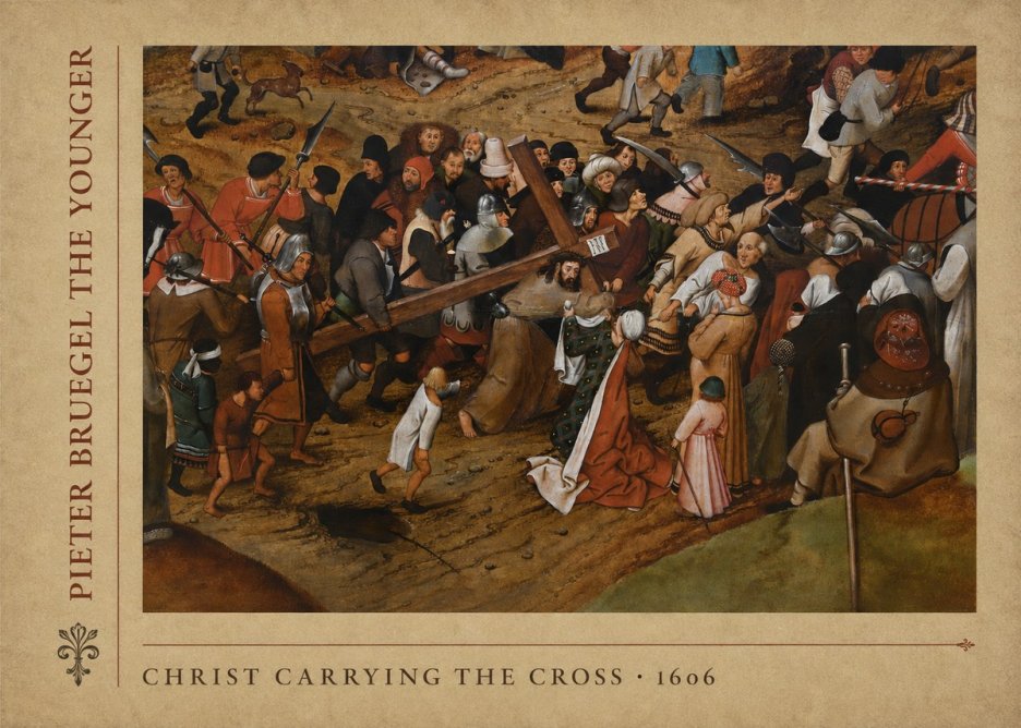 Pieter Bruegel Christ Carrying the Cross II No5 - Poszter