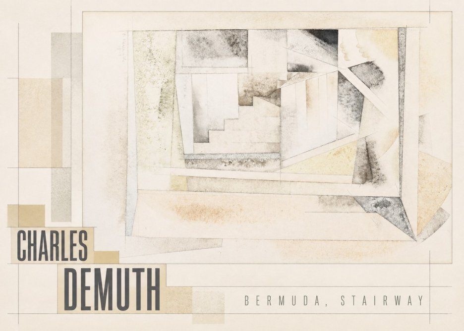 Charles Demuth Bermuda, Stairway No5 - Poszter