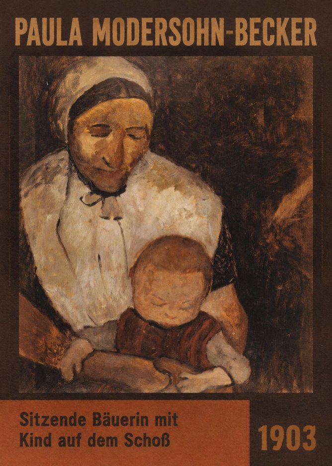Paula Modersohn-Becker Sitzende Bäuerin Mit Kind Auf Dem Schoß No6 - Poszter