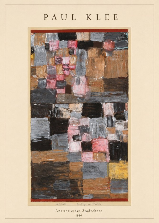 Paul Klee Anstieg Eines Städtchens No4 - Poszter