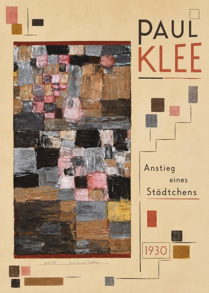 Paul Klee Anstieg Eines Städtchens No5 - Poszter