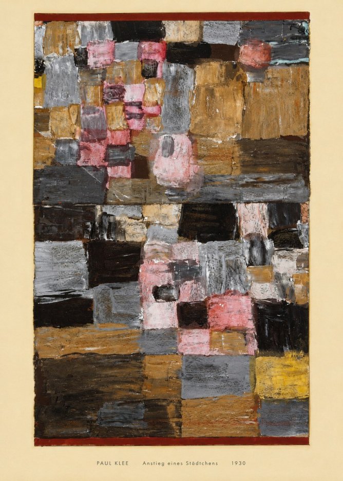 Paul Klee Anstieg Eines Städtchens No6 - Poszter