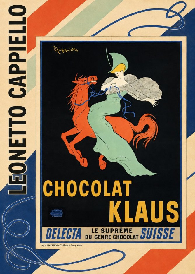 Leonetto Cappiello Chocolat Klaus II No2 - Poszter