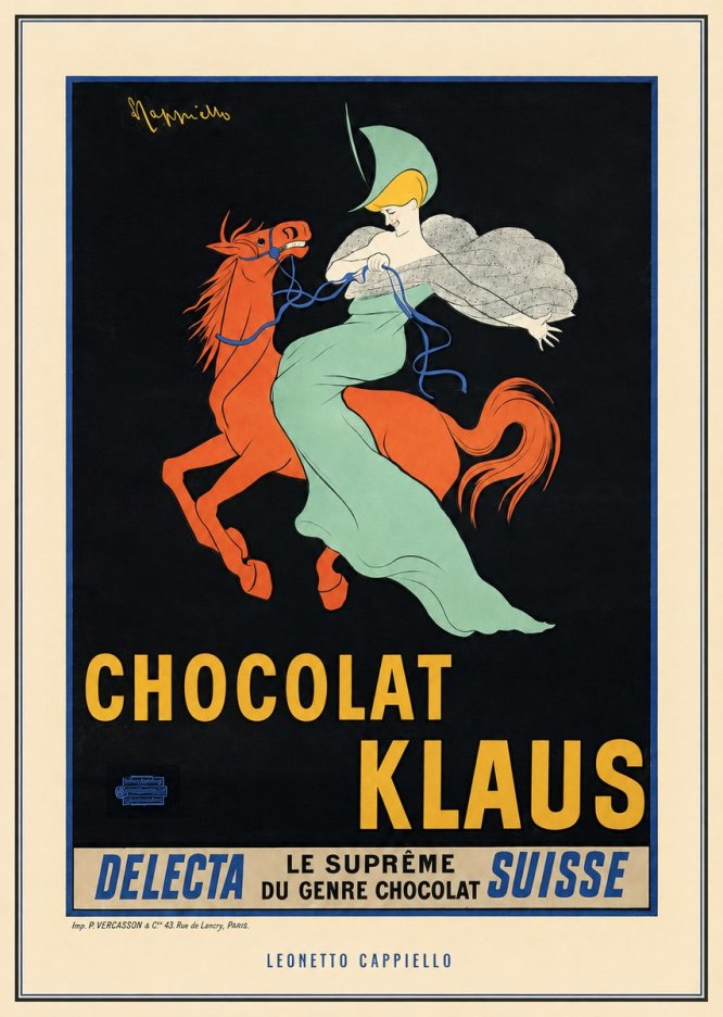 Leonetto Cappiello Chocolat Klaus II No3 - Poszter