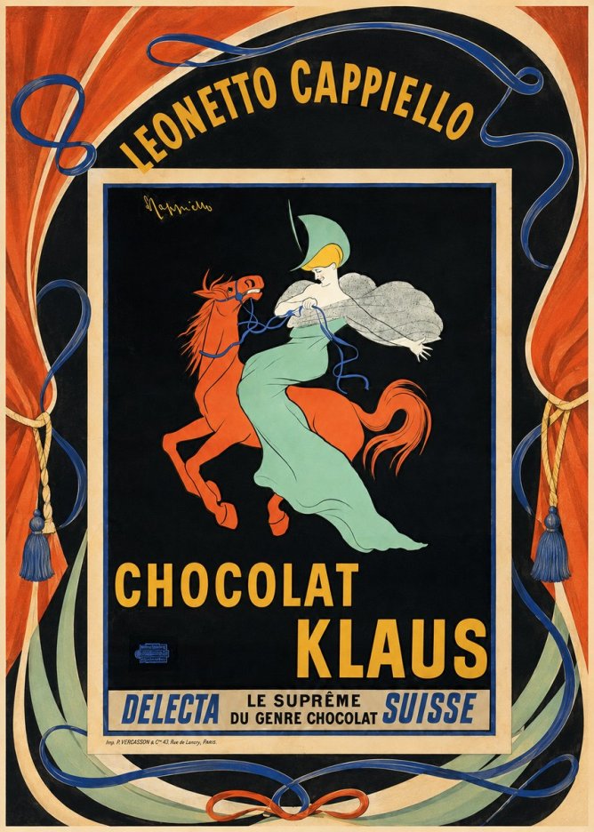 Leonetto Cappiello Chocolat Klaus II No4 - Poszter