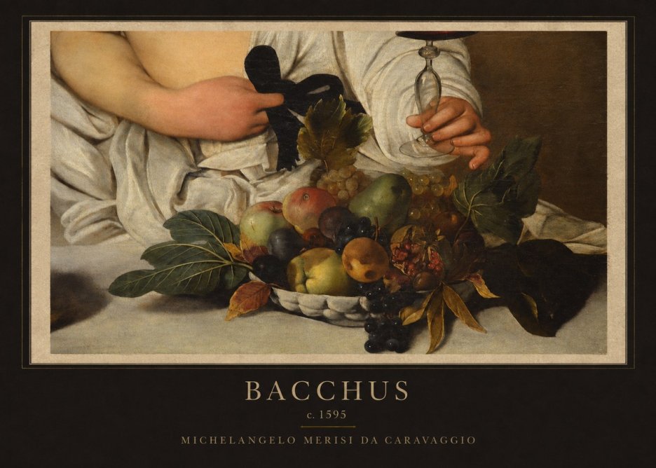Michelangelo Merisi da Caravaggio Bacchus II No1 - Poszter