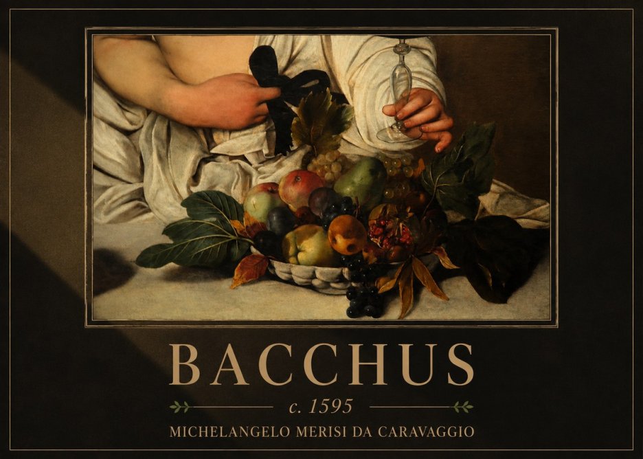 Michelangelo Merisi da Caravaggio Bacchus II No4 - Poszter