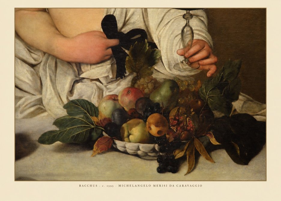 Michelangelo Merisi da Caravaggio Bacchus II No6 - Poszter
