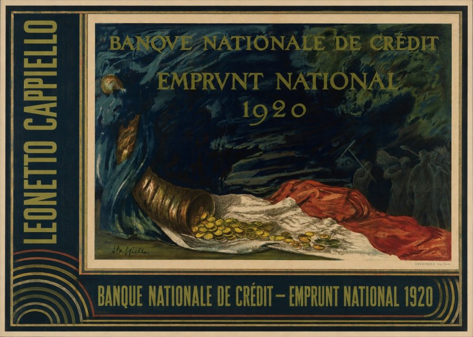 Leonetto Cappiello Banque Nationale De Crédit - Emprunt National 1920 No4 - Poszter
