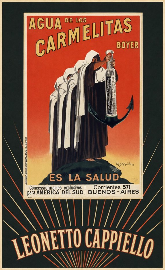 Leonetto Cappiello Agua De Los Carmelitas Boyer No5 - Poszter