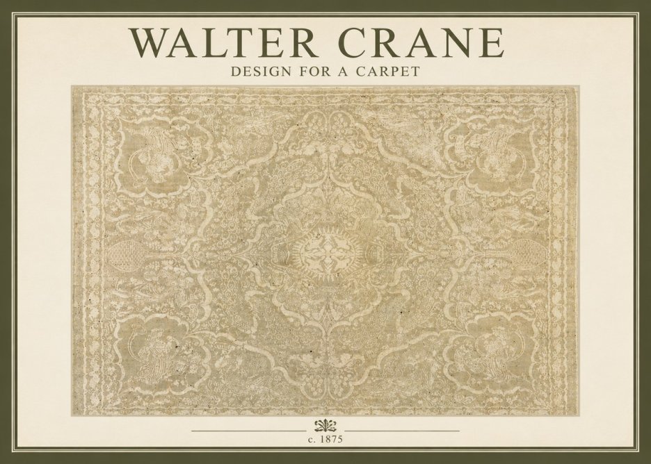 Walter Crane Design for a Carpet No2 - Poszter