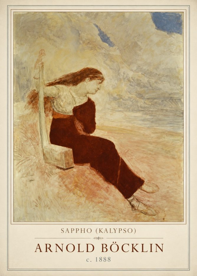 Arnold Böcklin Sappho (Kalypso) No1 - Poszter