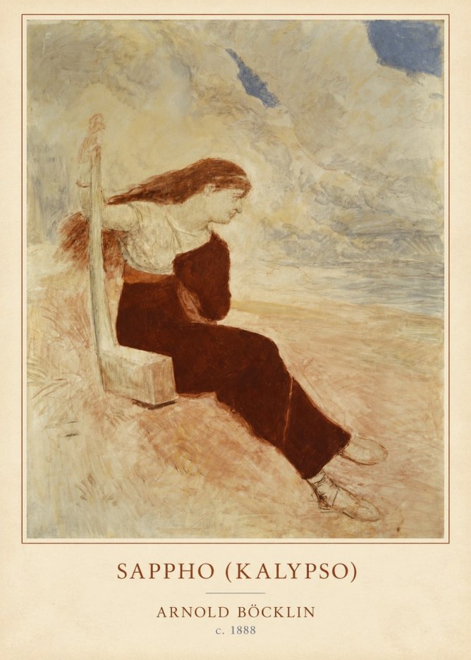 Arnold Böcklin Sappho (Kalypso) No4 - Poszter