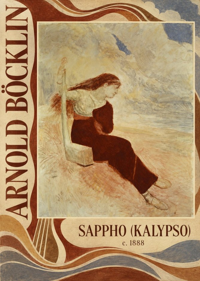 Arnold Böcklin Sappho (Kalypso) No5 - Poszter