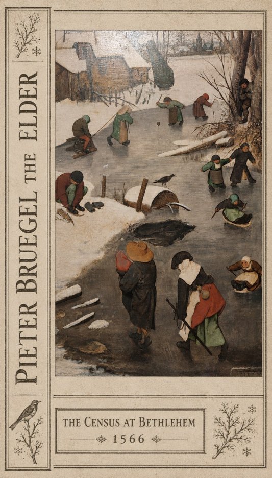 Pieter Bruegel The Census at Bethlehem II No2 - Poszter