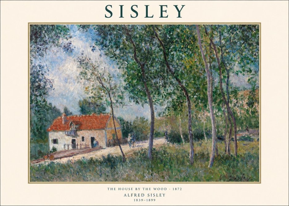 Sisley The House by the Wood No1 - Poszter