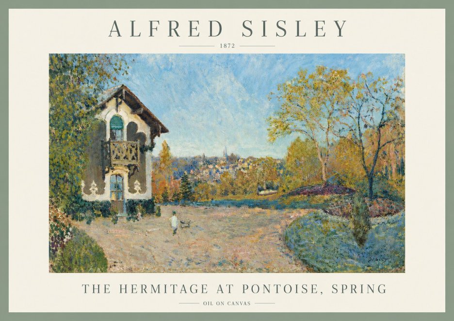 Sisley The Hermitage at Pontoise, Spring No5 - Poszter