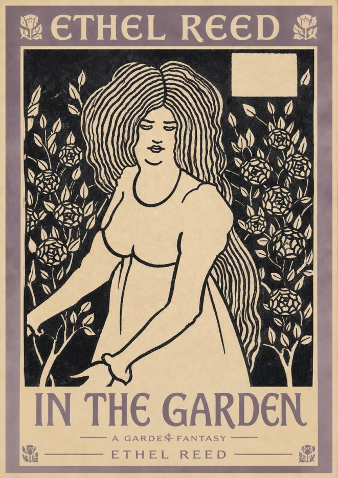 Ethel Reed In the Garden No3 - Poszter
