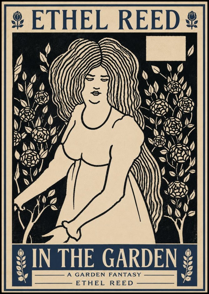 Ethel Reed In the Garden No6 - Poszter
