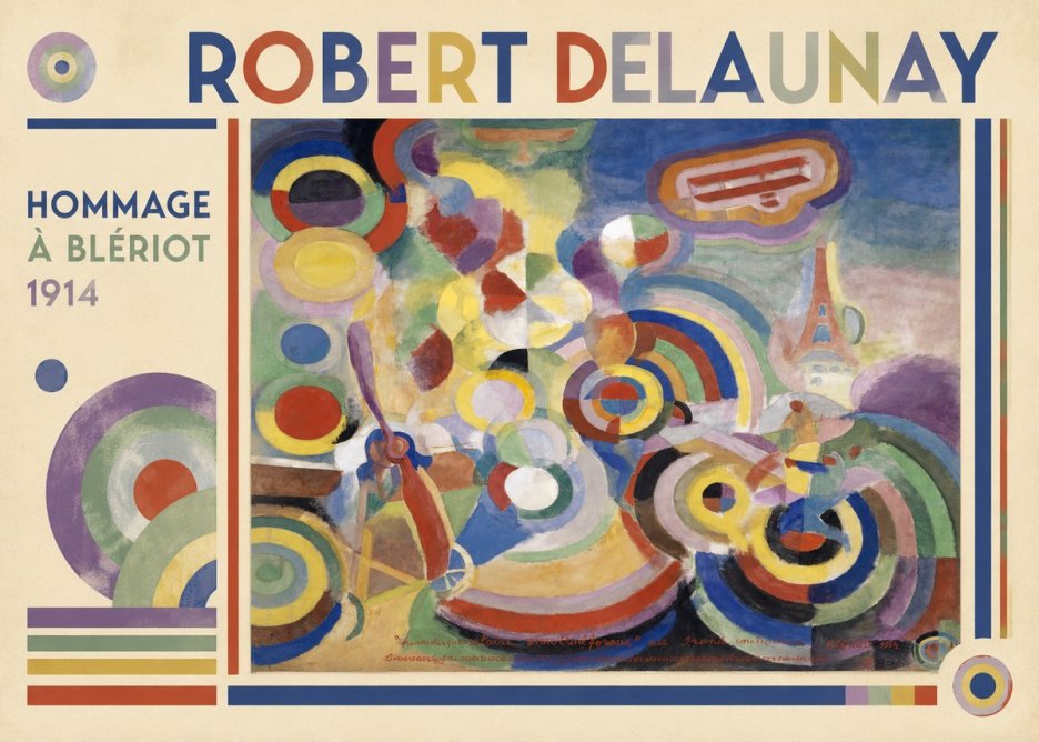 Robert Delaunay Hommage À Blériot 1914 No1 - Poszter