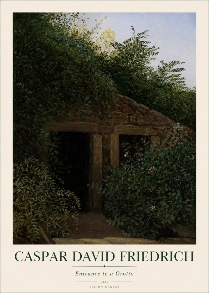 Caspar David Friedrich Entrance to a Grotto No1 - Poszter