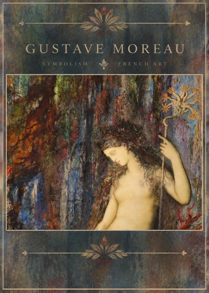 Gustave Moreau The Flower with the Human Head No5 - Poszter